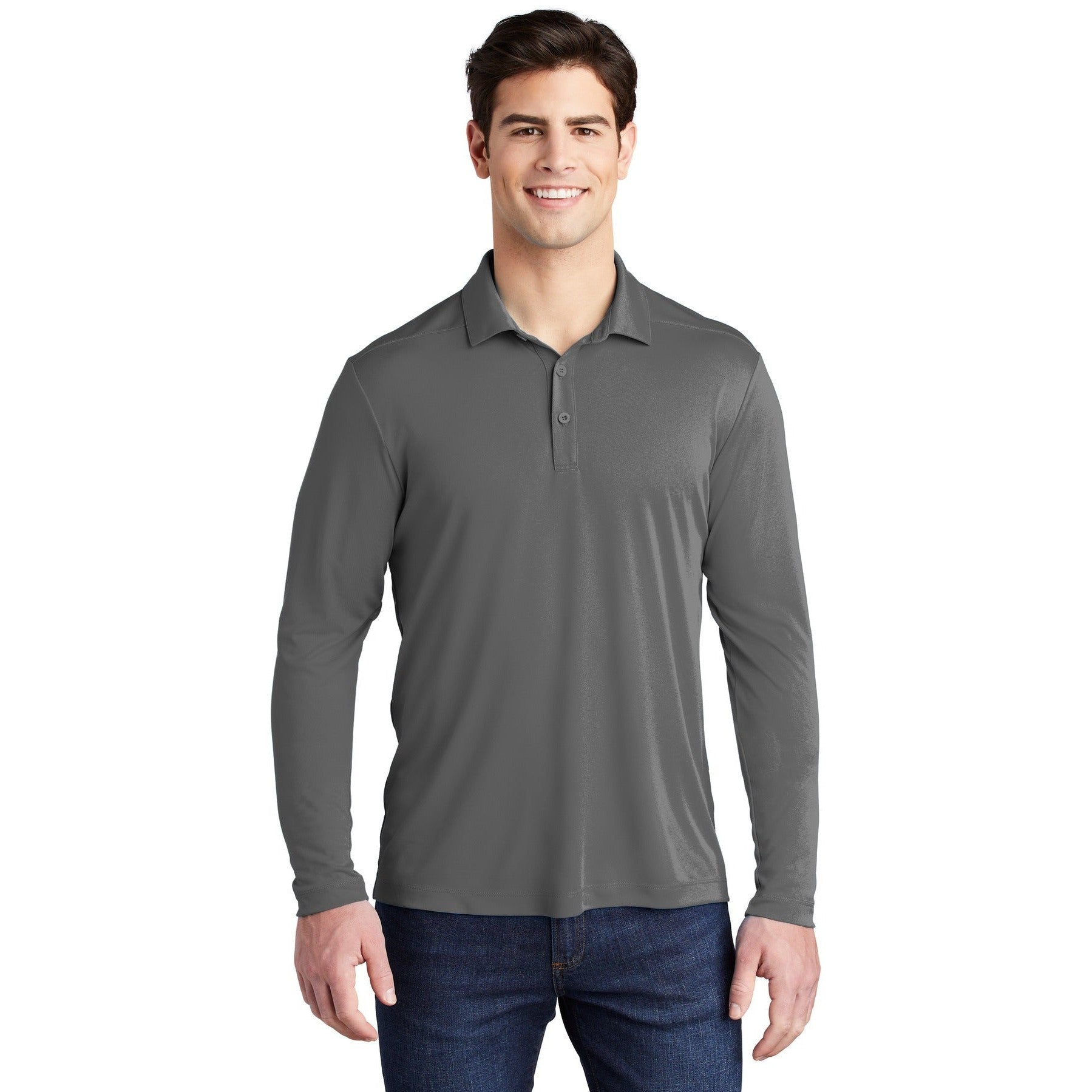 Sport-Tek-Sport-Tek ® Posi-UV® Pro Long Sleeve Polo. ST520LS-MedTech-3